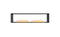 Ecosmart Fire Flex 86DB Double Sided Fireplace Insert - Black Finish / Stainless Steel Burner - ESF.FX.86DB